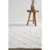 Kalix White Hand Loomed Modern Wool Polyester Rug - Rugs Of Beauty - 7