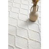 Kalix White Hand Loomed Modern Wool Polyester Rug - Rugs Of Beauty - 8