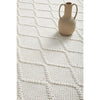Kalix White Hand Loomed Modern Wool Polyester Rug - Rugs Of Beauty - 10