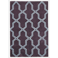 Neo Lattice Design Trellis Contemporary Rug Smoke - Rugs Of Beauty