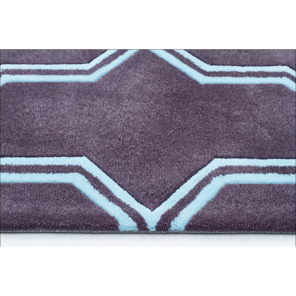 Neo Lattice Design Trellis Contemporary Rug Smoke - Rugs Of Beauty