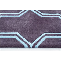 Neo Lattice Design Trellis Contemporary Rug Smoke - Rugs Of Beauty