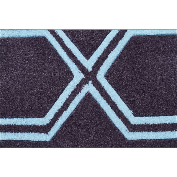 Neo Lattice Design Trellis Contemporary Rug Smoke - Rugs Of Beauty
