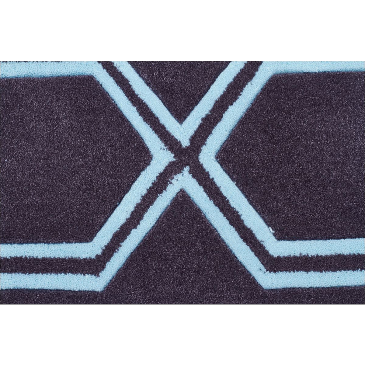 Neo Lattice Design Trellis Contemporary Rug Smoke - Rugs Of Beauty