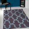 Neo Lattice Design Trellis Contemporary Rug Smoke - Rugs Of Beauty