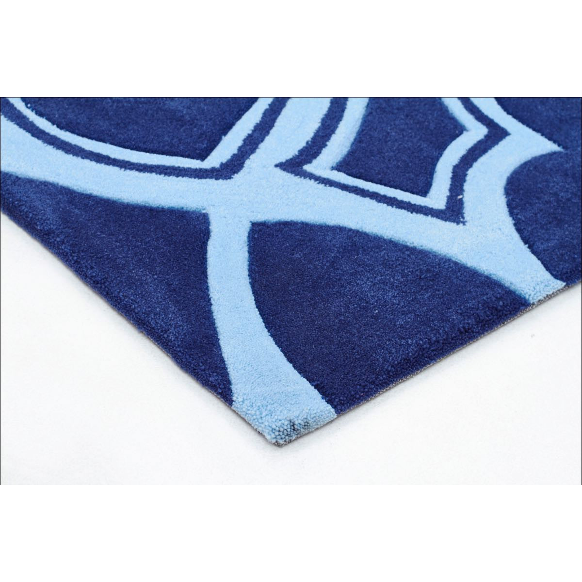 Gothic Tribal Design Rug Navy - Rugs Of Beauty