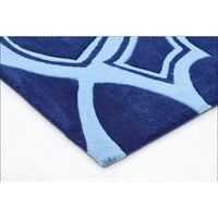 Gothic Tribal Design Rug Navy - Rugs Of Beauty