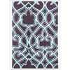 Gothic Tribal Design Rug Smoke Grey and Blue - Rugs Of Beauty