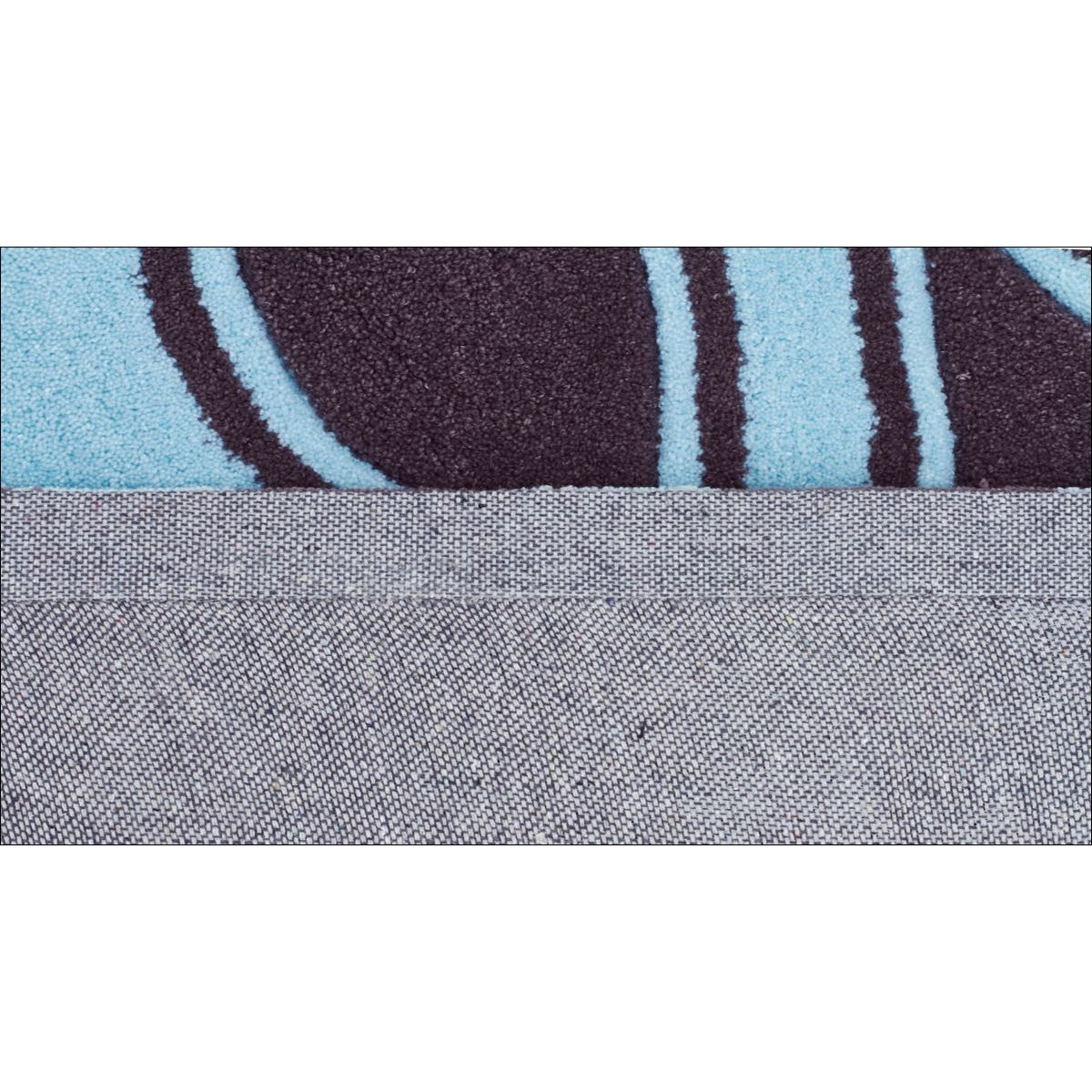 Gothic Tribal Design Rug Smoke Grey and Blue - Rugs Of Beauty