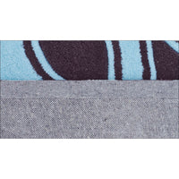Gothic Tribal Design Rug Smoke Grey and Blue - Rugs Of Beauty