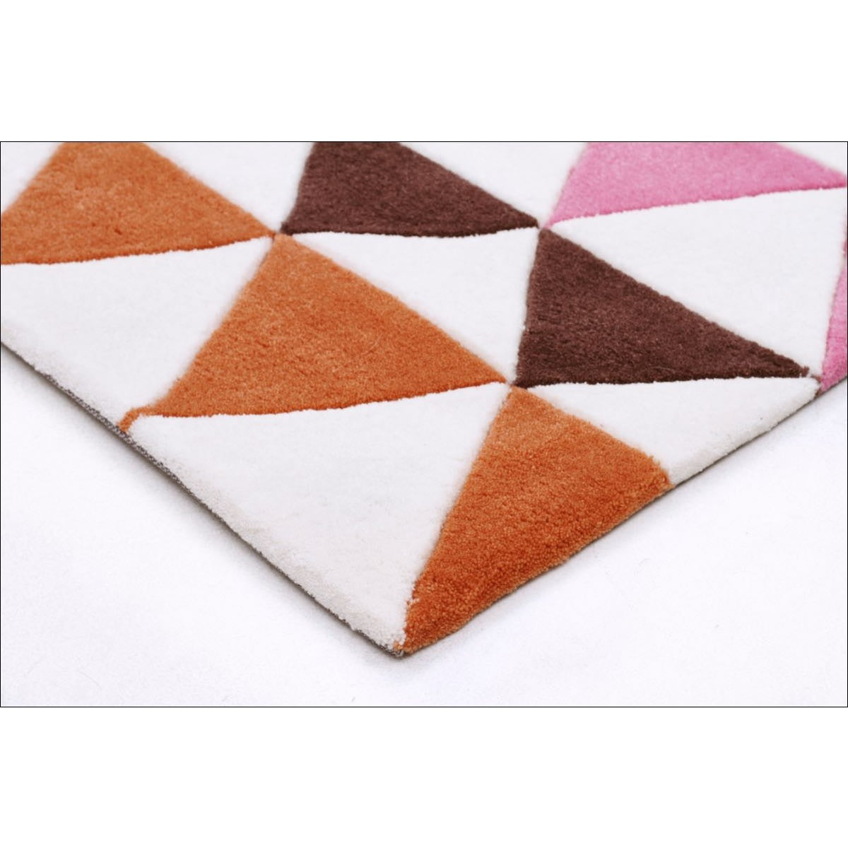 Modern Bunting Design Rug Multi Rust - Rugs Of Beauty