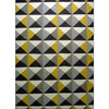 Handwoven Woollen Durrie Rug - Sweden 1005 - Yellow/Grey - Rugs Of Beauty