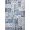 Sochi 251 Denim Blue Patchwork Transitional Rug - Rugs Of Beauty - 1