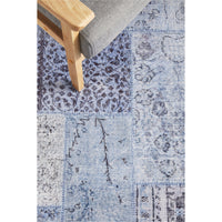 Sochi 251 Denim Blue Patchwork Transitional Rug - Rugs Of Beauty - 4