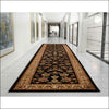Lafia 752 Black Traditional Floral Pattern Runner Rug - Rugs Of Beauty - 2