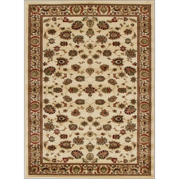 Lafia 752 Ivory Traditional Floral Pattern Rug - Rugs Of Beauty - 1