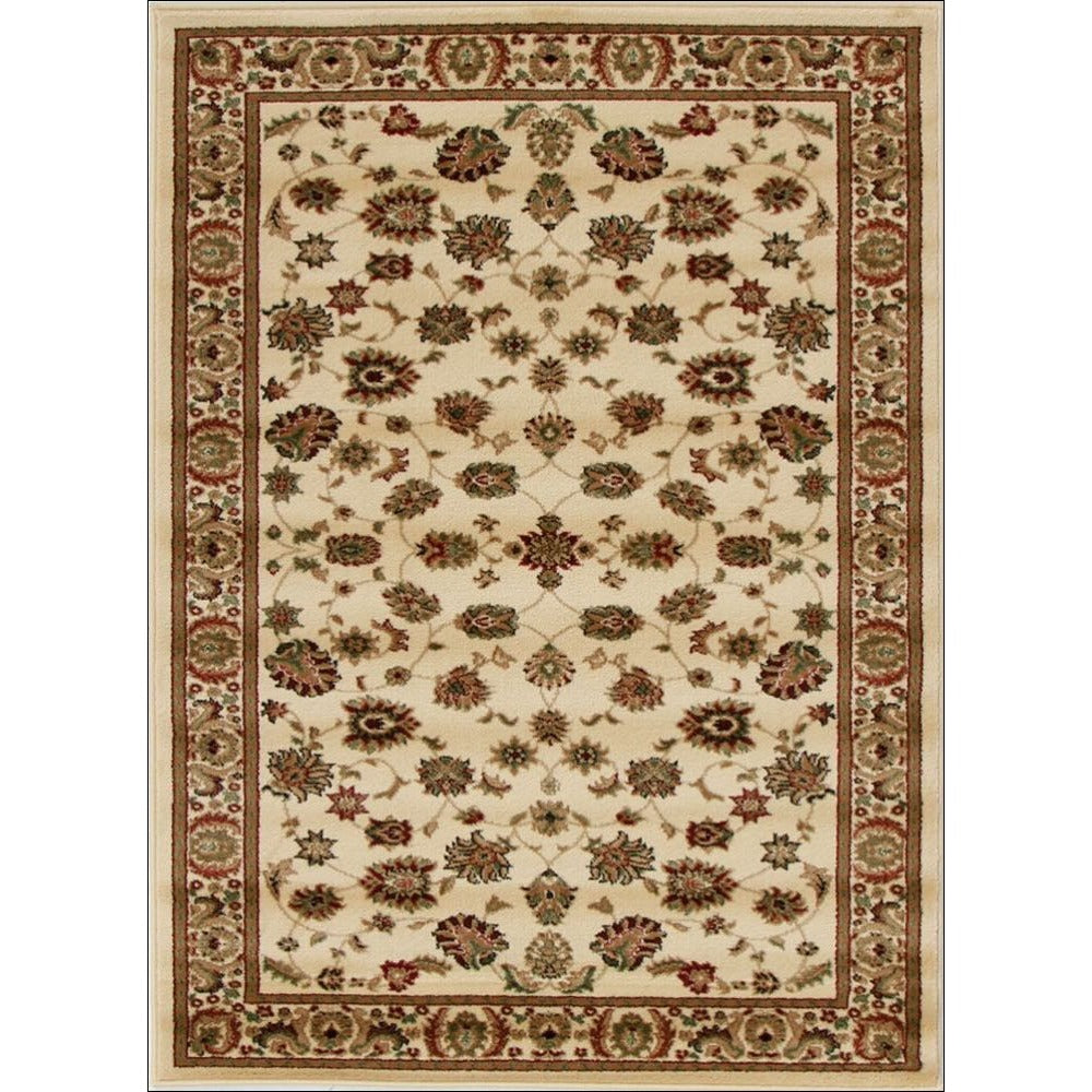 Lafia 752 Ivory Traditional Floral Pattern Rug - Rugs Of Beauty - 1