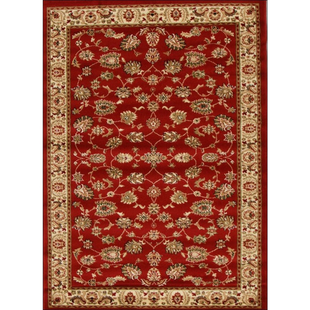 Lafia 752 Red Traditional Floral Pattern Rug - Rugs Of Beauty - 1