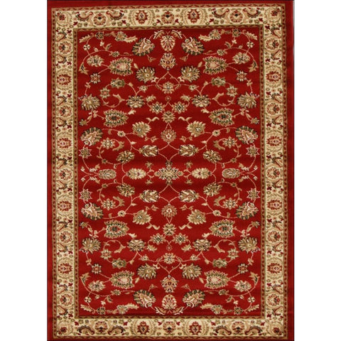 Lafia 752 Red Traditional Floral Pattern Rug - Rugs Of Beauty - 1