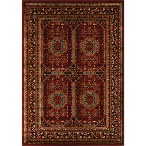 Lafia 753 Red Traditional Pattern Rug - Rugs Of Beauty - 1