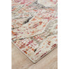 Amunet Red Blue Rust Multi Coloured Faded Transitional Patterned Rug - Rugs Of Beauty - 3