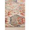 Amunet Red Blue Rust Multi Coloured Faded Transitional Patterned Rug - Rugs Of Beauty - 5