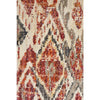Amunet Red Blue Rust Multi Coloured Faded Transitional Patterned Rug - Rugs Of Beauty - 6