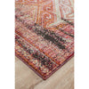 Amunet Red Multi Coloured Faded Transitional Chevron Border Patterned Rug - Rugs Of Beauty - 3