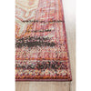 Amunet Red Multi Coloured Faded Transitional Chevron Border Patterned Rug - Rugs Of Beauty - 4