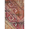 Amunet Red Multi Coloured Faded Transitional Chevron Border Patterned Rug - Rugs Of Beauty - 6