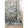 Amunet Blue Multi Coloured Faded Transitional Geometric Patterned Rug - Rugs Of Beauty - 4