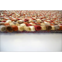 Handwoven cosy wool Rug - Jelly Bean - Autumn - Rugs Of Beauty