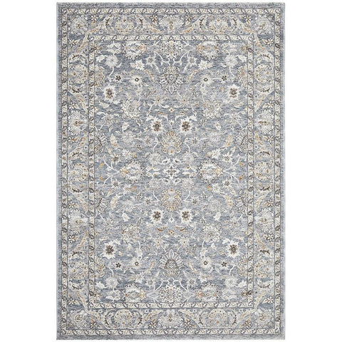 Sumy 125 Blue Ivory Amber Floral Traditional Rug - Rugs Of Beauty - 1