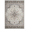 Sumy 128 Silver Ivory Multi Colour Floral Traditional Rug - Rugs Of Beauty - 1