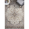 Sumy 128 Silver Ivory Multi Colour Floral Traditional Rug - Rugs Of Beauty - 2