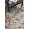 Sumy 130 Grey Blue Terracotta Floral Traditional Rug - Rugs Of Beauty - 5