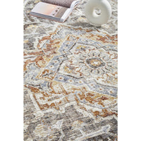 Sumy 130 Grey Blue Terracotta Floral Traditional Rug - Rugs Of Beauty - 8