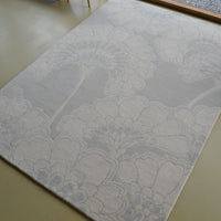 Florence Broadhurst Japanese Floral Oyster 039701 Designer Wool Rug - Rugs Of Beauty - 2
