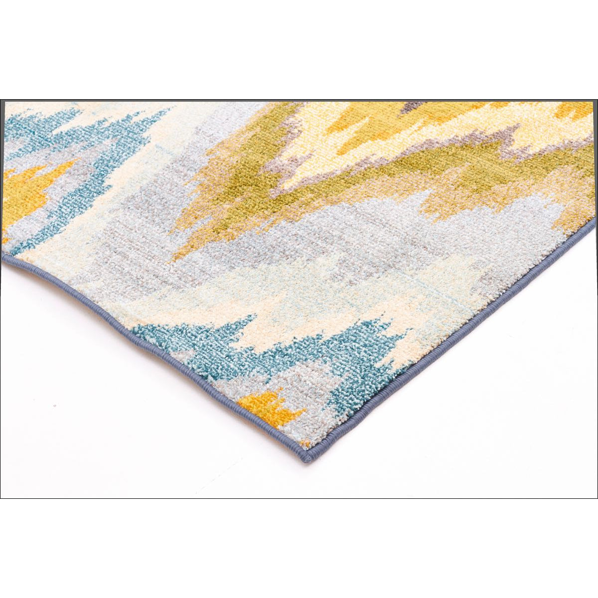 Designer Ikat Rug Blue - Rugs Of Beauty