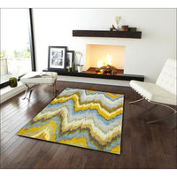 Designer Ikat Rug Blue - Rugs Of Beauty