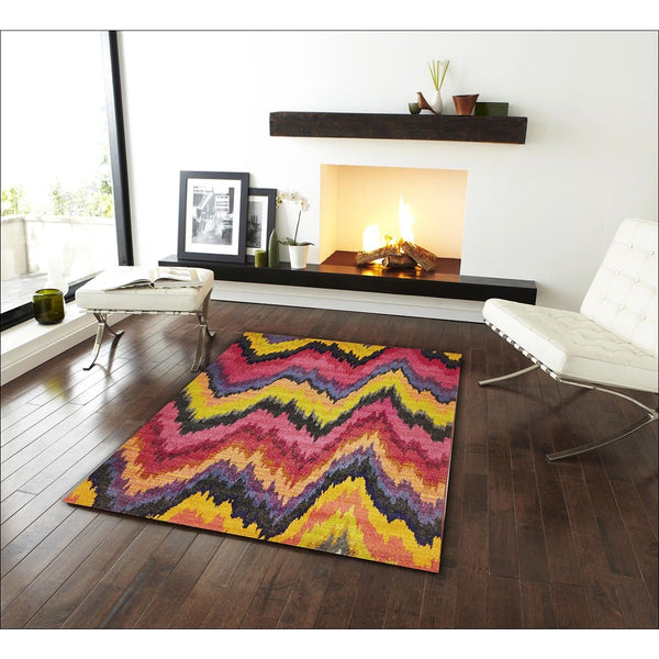 Designer Ikat Rug Pink - Rugs Of Beauty