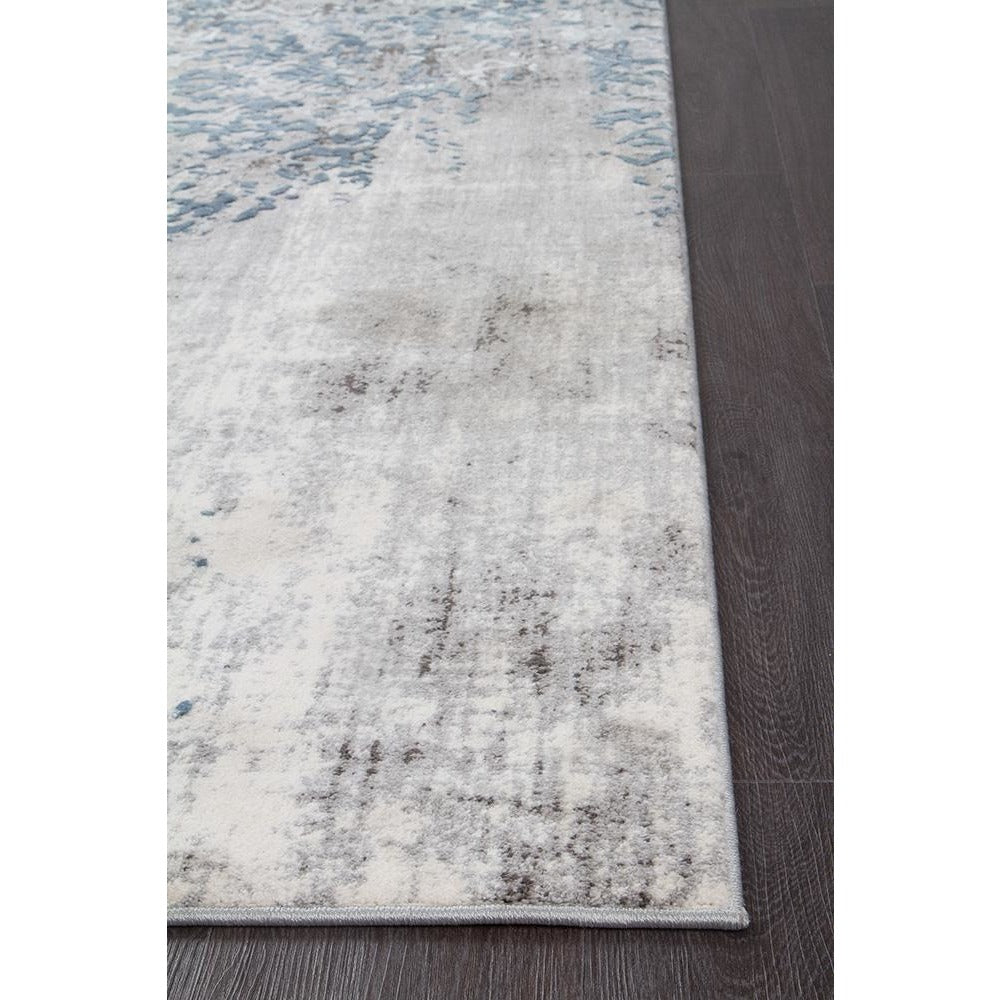 Elizabeth 331 Grey Blue Beige Abstract Patterned Modern Rug - Rugs Of Beauty - 7