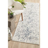 Elizabeth 332 White Blue Grey Abstract Patterned Modern Rug - Rugs Of Beauty - Runner