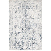 Elizabeth 332 White Blue Grey Abstract Patterned Modern Rug - Rugs Of Beauty - 1