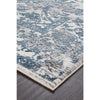 Elizabeth 334 White Blue Grey Abstract Floral Border Patterned Modern Rug - Rugs Of Beauty - 6