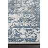 Elizabeth 334 White Blue Grey Abstract Floral Border Patterned Modern Rug - Rugs Of Beauty - 8
