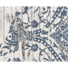 Elizabeth 334 White Blue Grey Abstract Floral Border Patterned Modern Rug - Rugs Of Beauty - 4