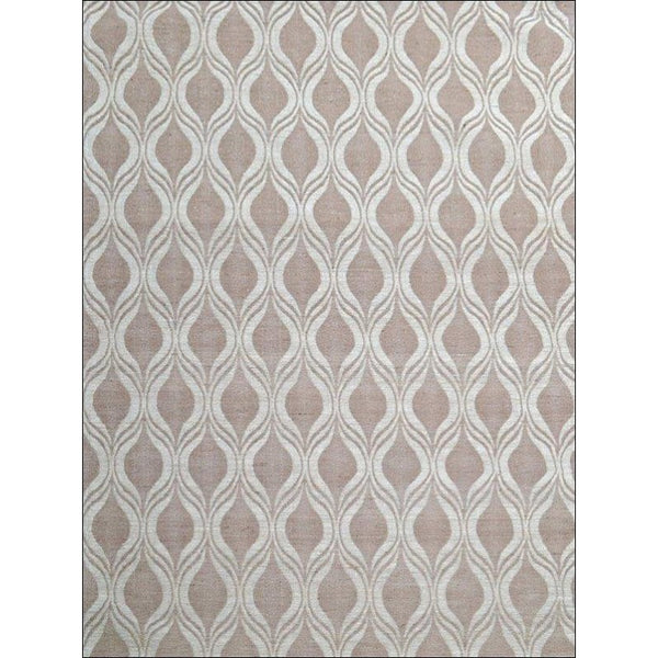 Flatweave Patterned Jute Durrie Rug - Kerla 1031 - Natural - Rugs Of Beauty