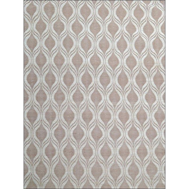 Flatweave Patterned Jute Durrie Rug - Kerla 1031 - Natural - Rugs Of Beauty