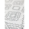Audin 117 White Black Monochrome Tribal Style Machine Washable Modern Rug - Rugs Of Beauty - 5